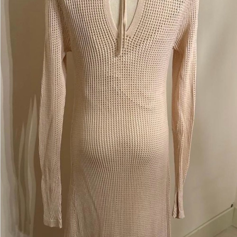 DISSH Beige Long Sleeve Knit Dress - Picture 4 of 8